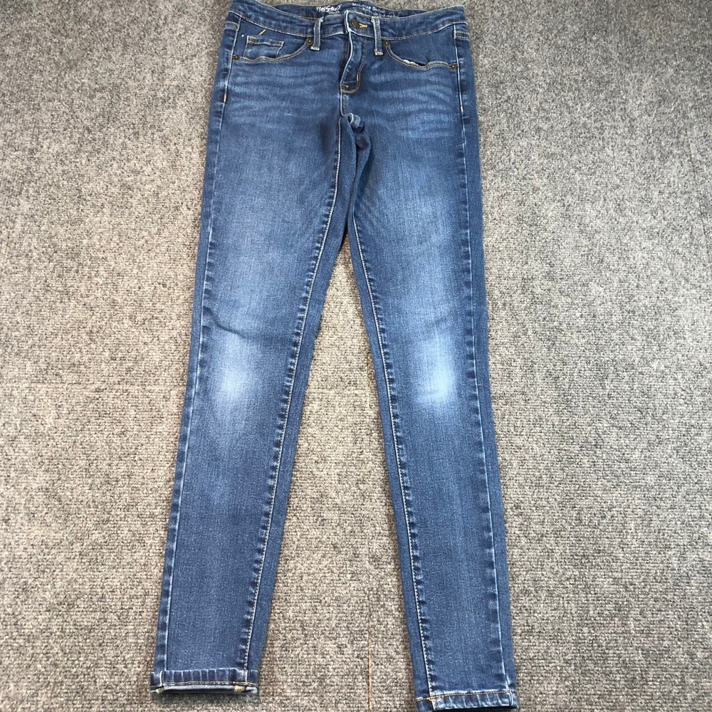 Mossimo Mid Rise Skinny‎ Power Stretch Jeans Womens Size 2/26  Ultra Elasticized